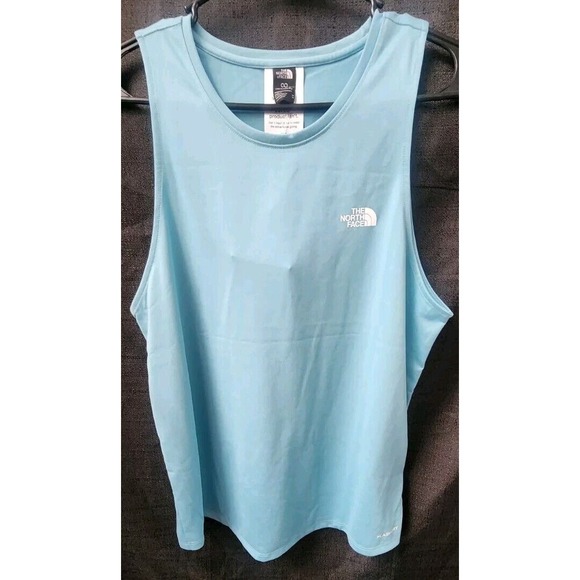 North Face Elevation Tank Top Womens M Light Blue Flash Dry Reef Waters NEW - Picture 1 of 9
